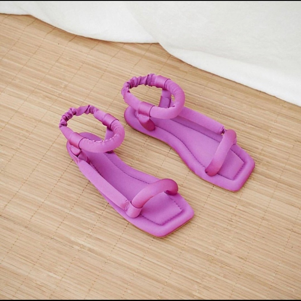 NANUSHKA YOLA satin sandals